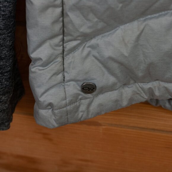 Outdoor Research Plaza Down Hoodie in Alloy - Women's MD - Picture 8 of 12